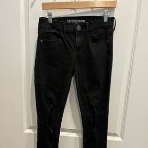 Express ripped jeggings